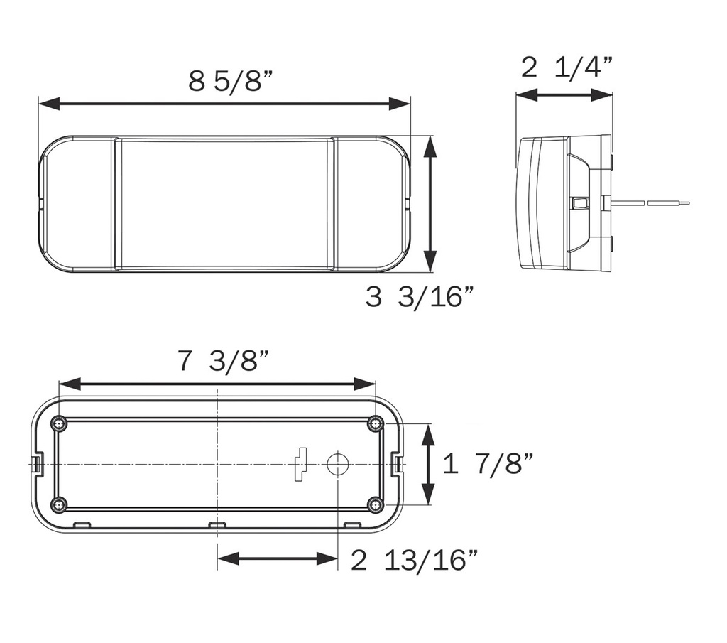 TAIL LIGHT BLK BASE-PASSENGER