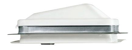 Roof Vent; Manual Opening, W/Screen, White