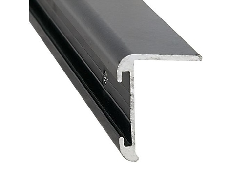 [021-85202-8] Aluminum L. Leg Corner Molding, 8' Black