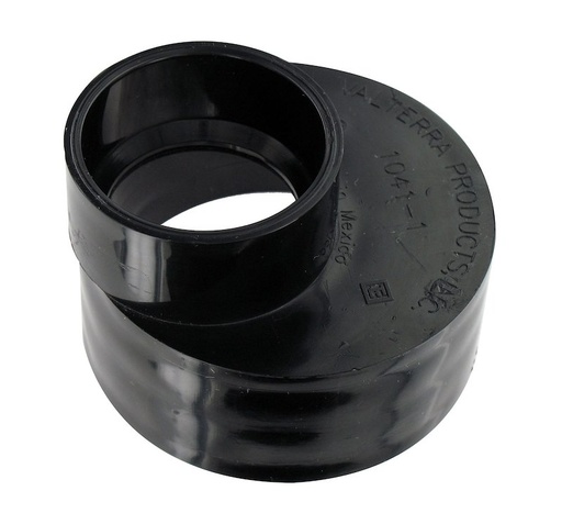 [T1041-1] Waste Water Drain Adapter, Eccentric Tank Reducer, 3" Spigot X 1-1/2" Hub