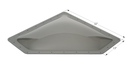 Outter Skylight NEO ANGLE 32" X 13" X 5" High, Smoke