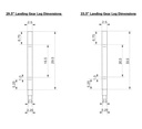 Trailer Landing Gear Leg; Replacement 29-1/2 Inch Follow Leg For Landing Gear