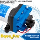 Fresh Water Pump,Self-Priming, 3.0 GPM, 55 PSI