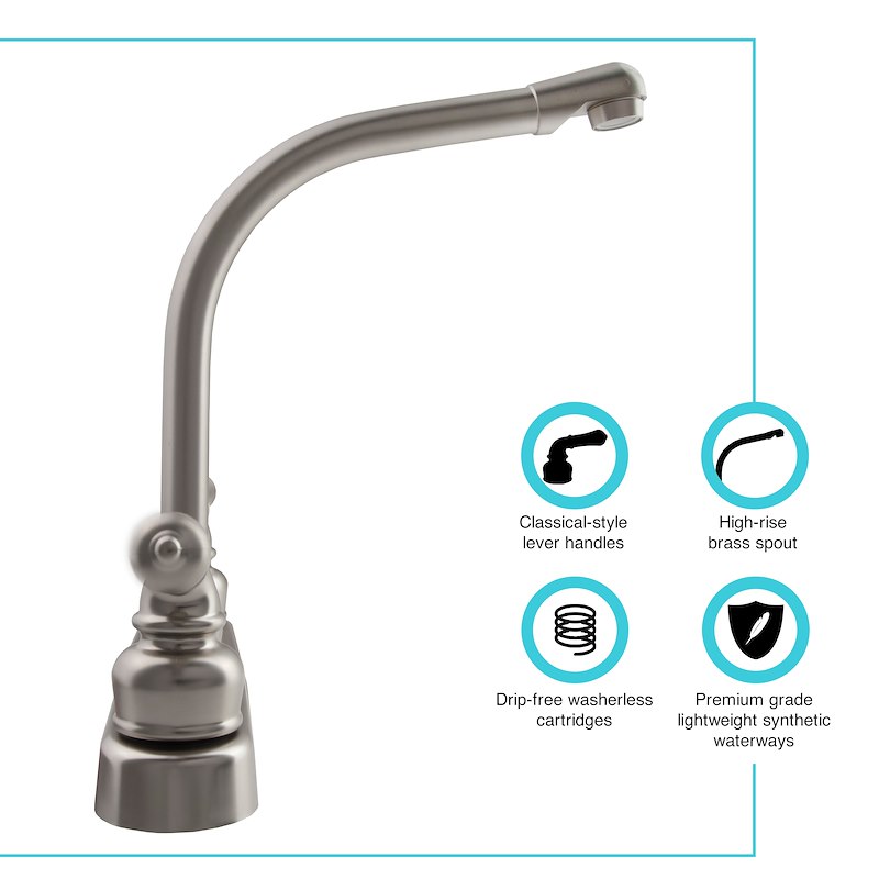 Kitchen Faucet, Satin Nickle