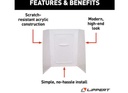 Shower Surround, 24" X 40" X 59", ABS, White