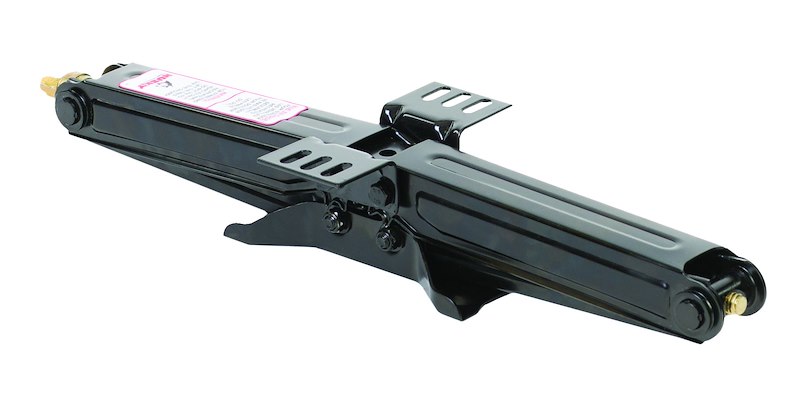Leveling Jack, 5000LB Capacity, 24 Inch Height, Powder Coated Black, Steel, Without Handle, Single