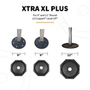Leveling Jack Foot Pad, Set Of 4, With Two 9" And Two 12" Pads