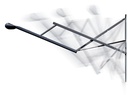 Awning Arm, Travel'R, For Patio Awnings, For Coaches w/Straight Side, Electric, 8 Foot Extension, Adjustable Pitch, Hard Wired,  Black, Full Set