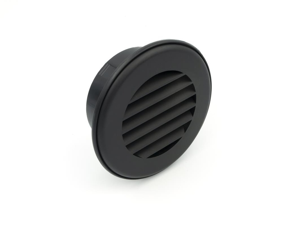 Thermovent Ducted Heat Vent W/Damper, Black