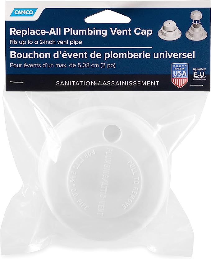 Replace-All Plumbing Vent Cap Polar White