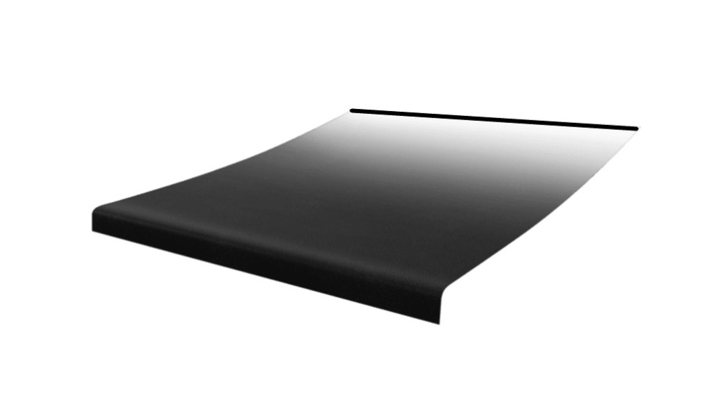 12' Universal Awning Fabric, Onyx, Black Wrap