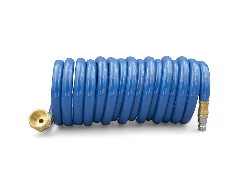 Shower Head Hose, 15' Long, Metal Quick Disconnect ; Blue