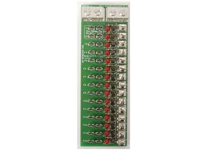 Fuse Block, 12 Volt DC, With 15 Position Circuit