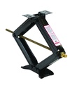 Leveling Jack, 5000LB Capacity, 24 Inch Height, Powder Coated Black, Steel, Without Handle, Single