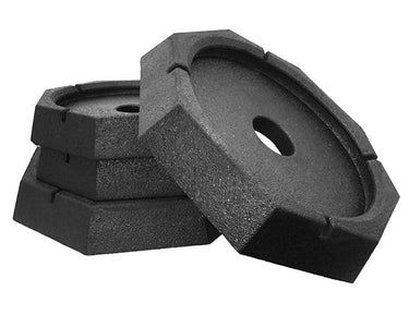 Leveling Jack Foot Pad, Set Of 4, With Two 9" And Two 12" Pads