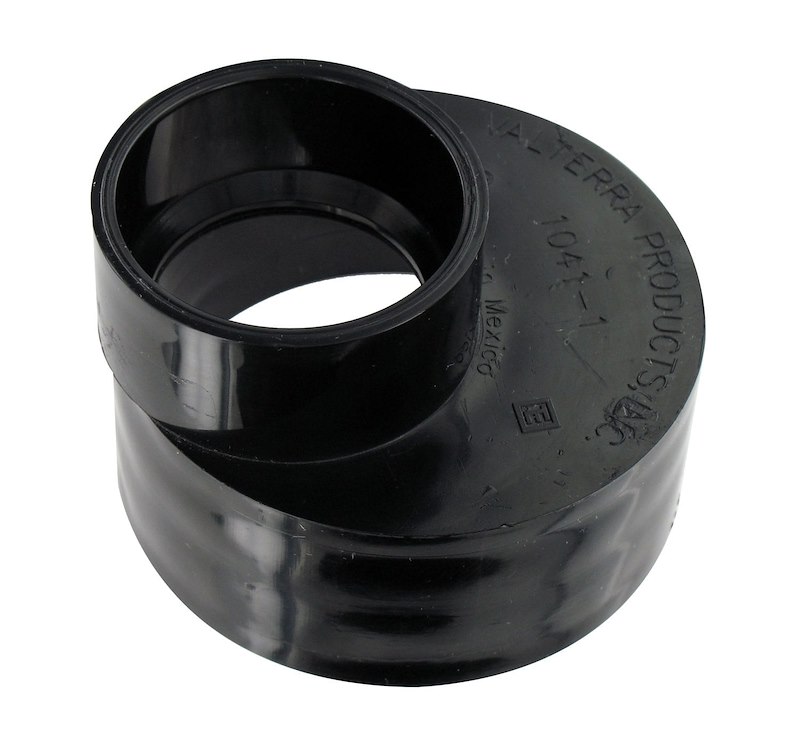 Waste Water Drain Adapter, Eccentric Tank Reducer, 3" Spigot X 1-1/2" Hub