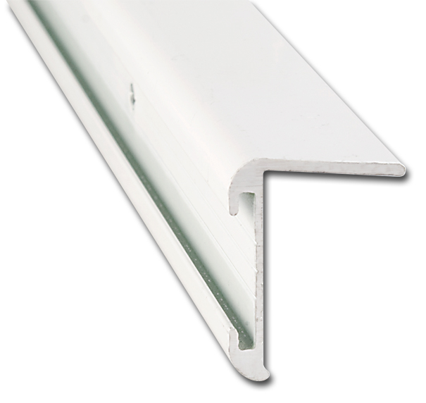 Aluminum L. Leg Corner Molding, 16' White - 5-pack