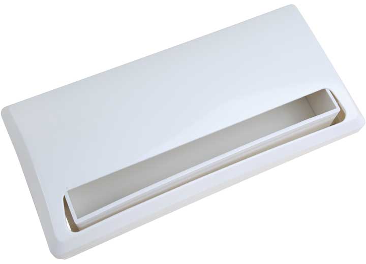 Stove Vent Hood Exhaust Cover, Locking Damper, White