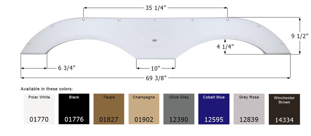 Fender Skirt Pair Champagne