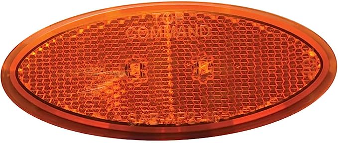 Clearance Light; Command ®, LED, Oval, 4" X 1.63", Amber