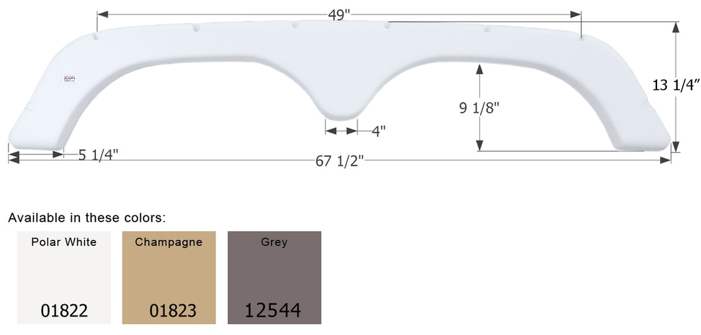 Fender Skirt FS1822 White