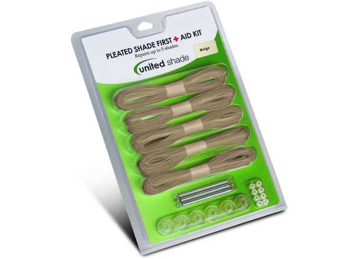 Pleated Shade First Aid Kit, Beige
