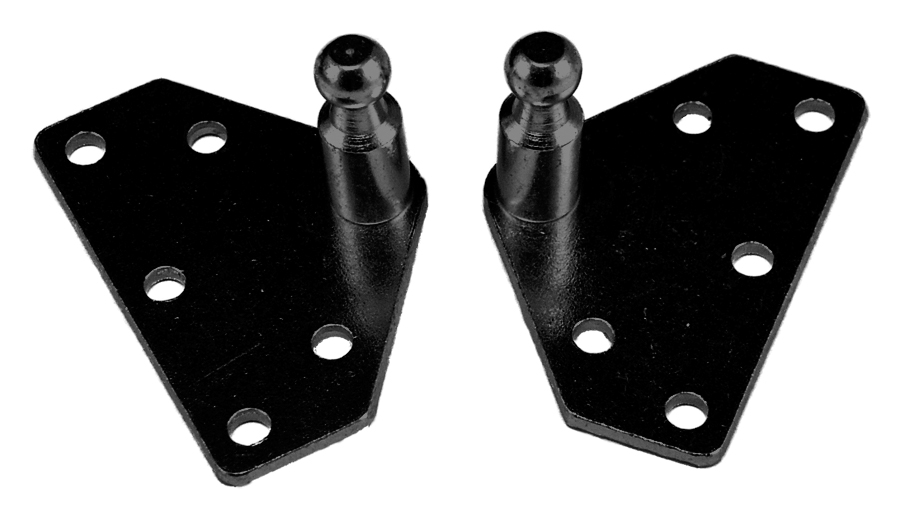 Gas Spring Mounting Bracket, Flat Shaped 10mm Ball Stud