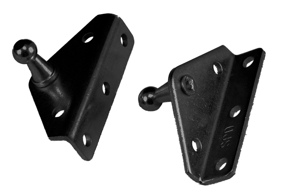 Gas Spring Mounting Bracket, L Shaped 10mm Ball Stud