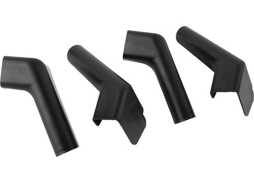 [94174] Rain Gutter Spout, Long, Black, Set of 2