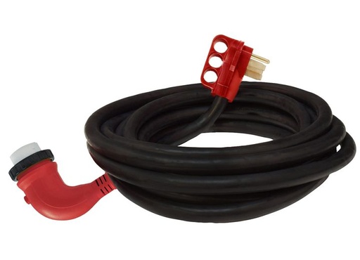 [A10-5025ED90] Mighty Cord ™, 50A Power Cord 90 Degree Outlet W/Locking Ring, 25'