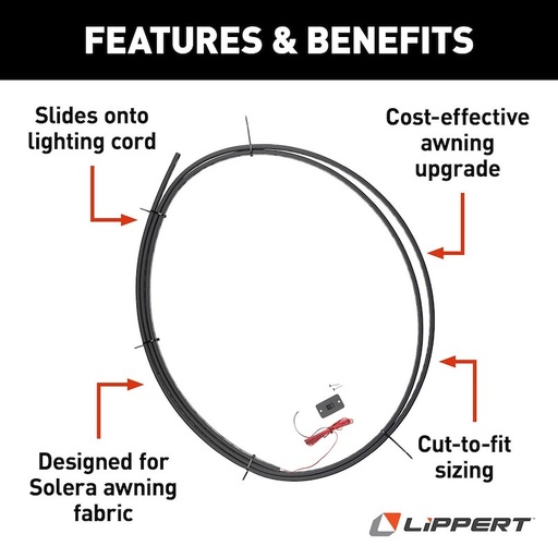 [674282] Solera®, LED Awning Kit W/Switch, Cut-To-Fit, 15'