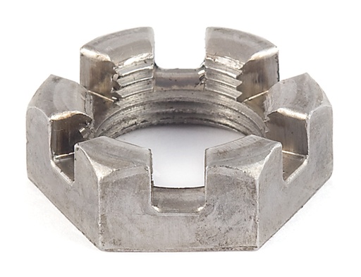 [014122081] Spindle Nut, 1 Inch-14 UNS Thread, 6 Slot Spindle