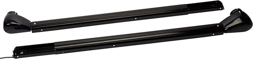 [OVJVAPHW] Awning Arm, Travel'R, For Patio Awnings, For Coaches w/Straight Side, Electric, 8 Foot Extension, Adjustable Pitch, Hard Wired,  Black, Full Set