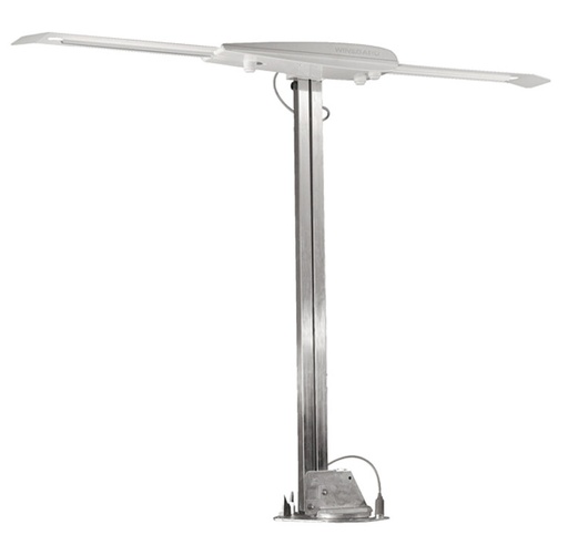 [RV-7095] TV Antenna, Sensar ® III, Permanent Roof Mount, White