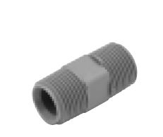 [AT-QC33T] 1/2" MPT X 1/2" MPT Straight, Gray