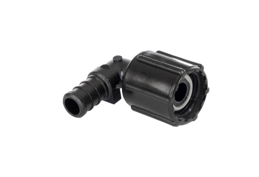 [29816] PEX Swivel Elbow 1/2" X 1/2"FPT, Black Plastic