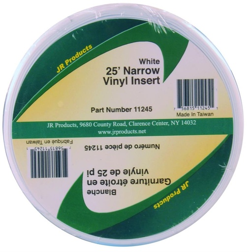 [11245] Vinyl Insert 3/4" X 25' White