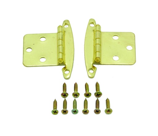 [KW-013-049-B] Non-Self Closing Hinge, Brass, Set Of 2